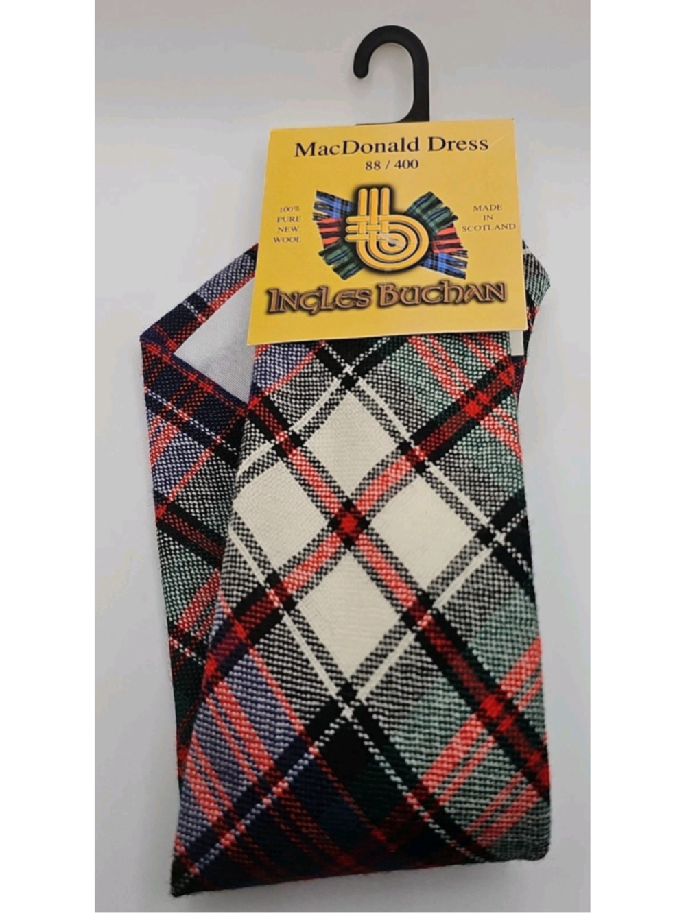 Ingles Buchan MacDonald Dress Neck Tie 100% Pure New Wool Made in Scotland NWT